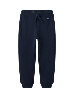 Polarn O. Pyret Kid's Cotton Joggers, Blue, Blue