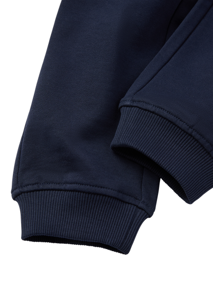 Polarn O. Pyret Kid's Cotton Joggers, Blue - view 2, Blue