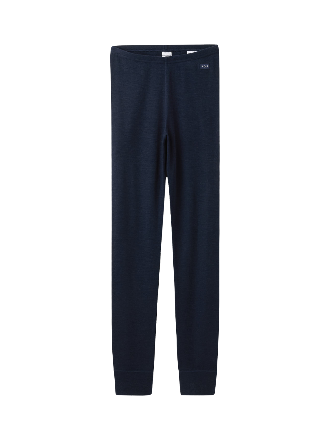 Product image 1 of 3, which shows Polarn O. Pyret Kids' Merino Wool Long Johns, Blue, 4-6 years