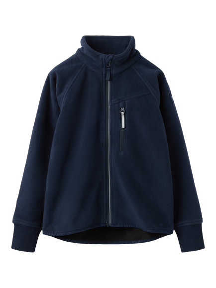 Polarn O. Pyret Kids' Windproof Fleece Jacket, Blue, Blue