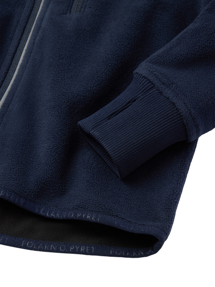 Polarn O. Pyret Kids' Windproof Fleece Jacket, Blue - view 2, Blue