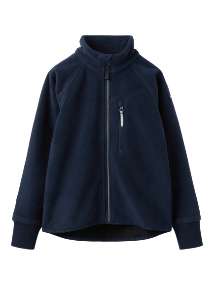 Polarn O. Pyret Kids' Windproof Fleece Jacket, Blue, Blue
