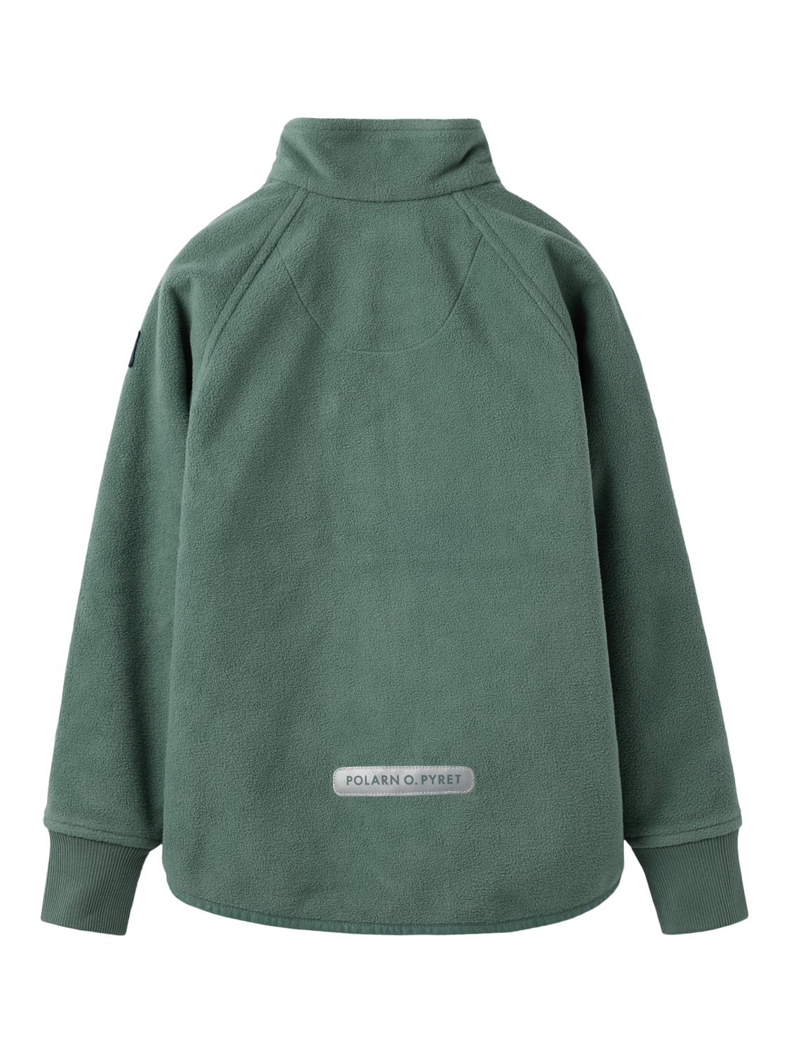 Product image 5 of 5, which shows Polarn O. Pyret Kids' Windproof Fleece Jacket, Green, 3-4 years