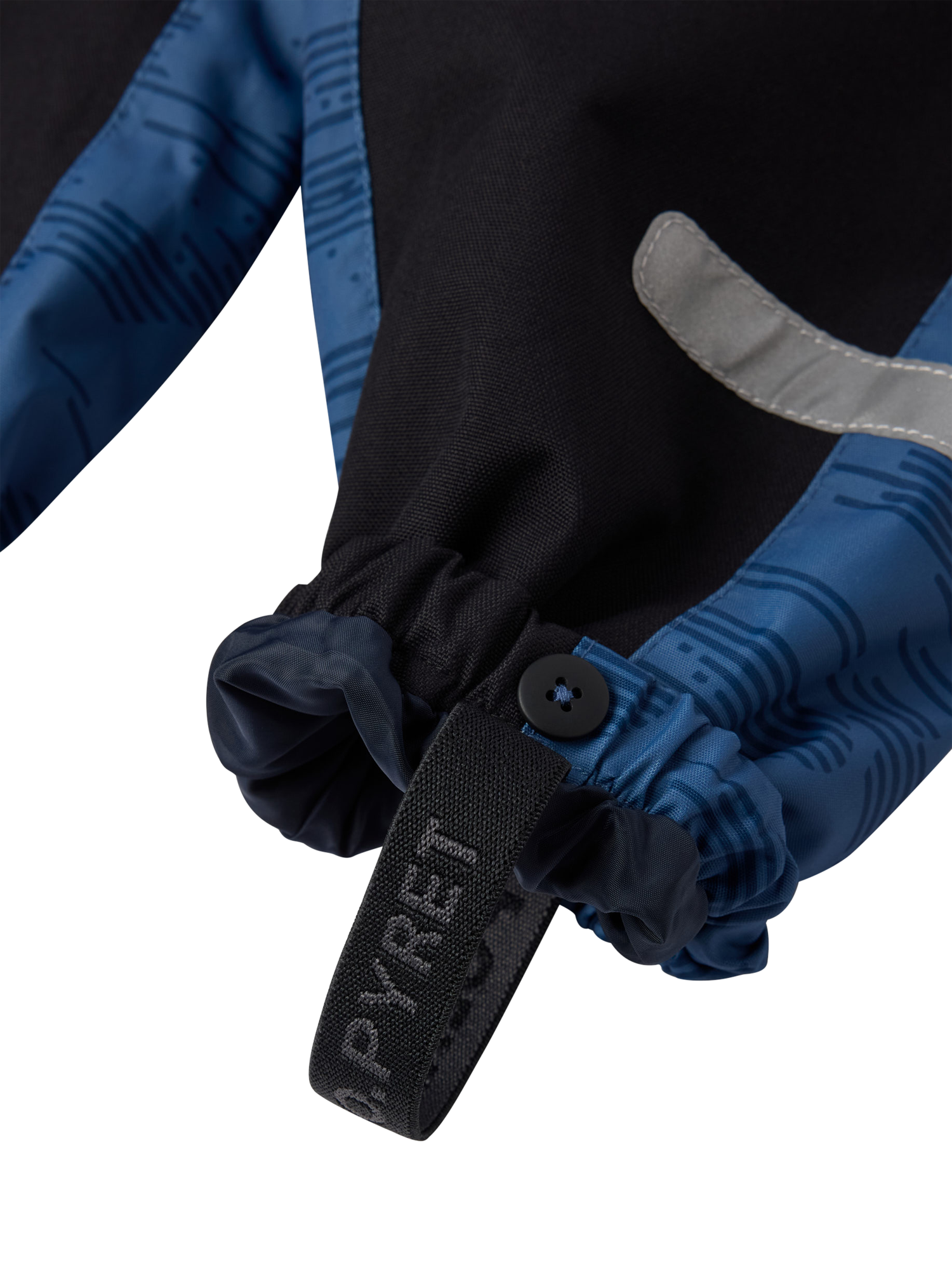 Product image 3 of 7, which shows Polarn O. Pyret Kids' Waterproof Puddlesuit, Blue, 6-9 months