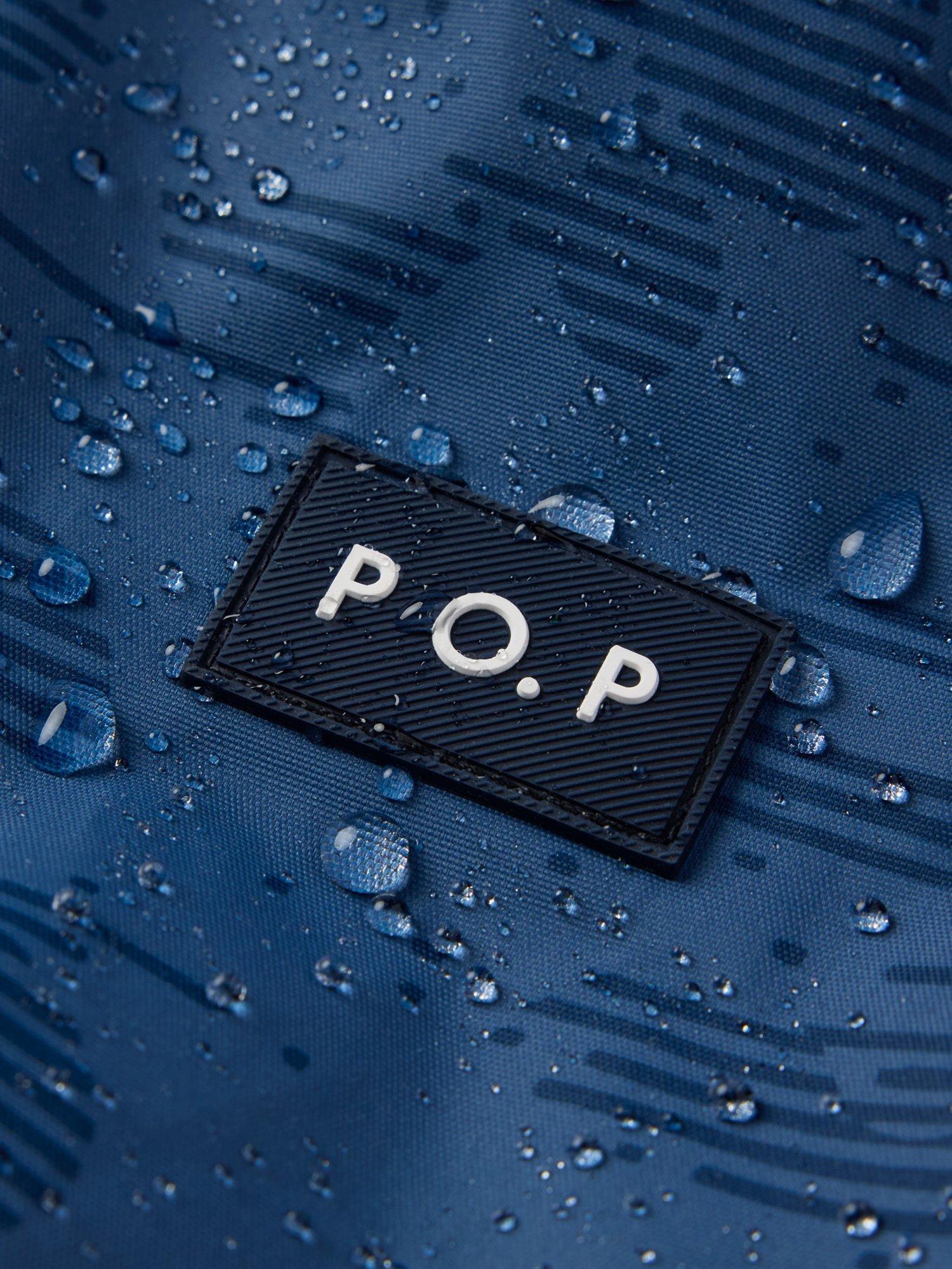 Product image 4 of 7, which shows Polarn O. Pyret Kids' Waterproof Puddlesuit, Blue, 6-9 months