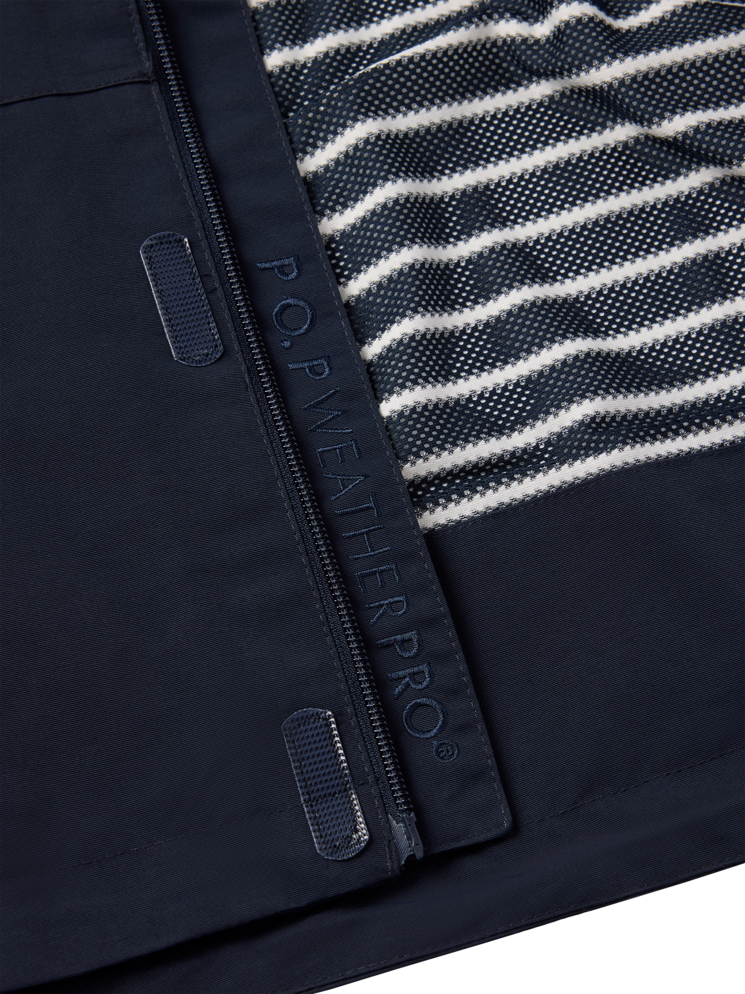 Product image 3 of 8, which shows Polarn O. Pyret Kids' Stormy Waterproof Shell Coat , Blue, 3-4 years