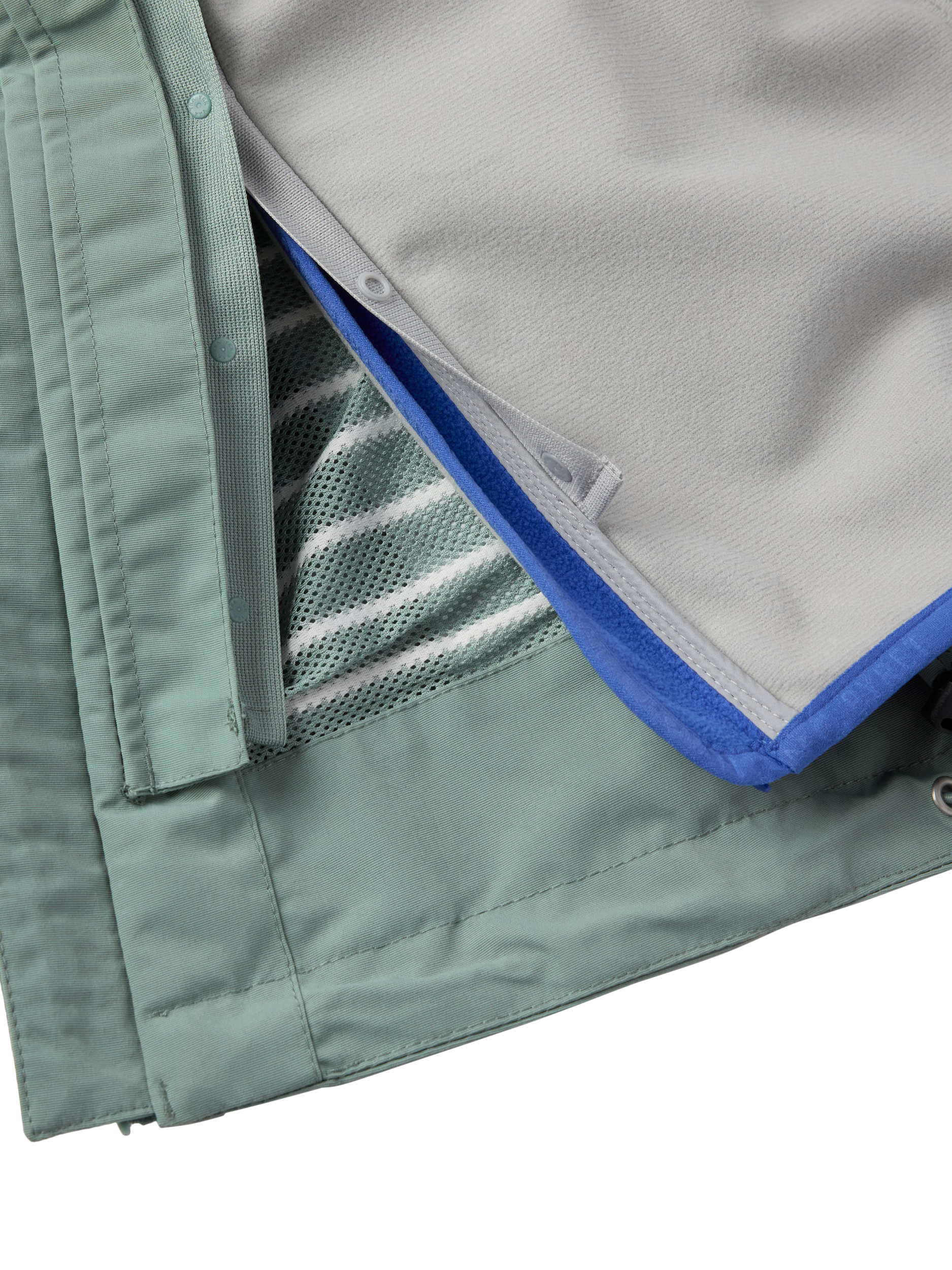Product image 6 of 11, which shows Polarn O. Pyret Kids' Waterproof Shell Coat, Green, 3-4 years