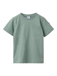 Polarn O. Pyret Kids' Cotton Pocket T-Shirt, Green