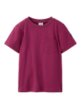 Polarn O. Pyret Kids' Cotton Pocket T-Shirt, Pink