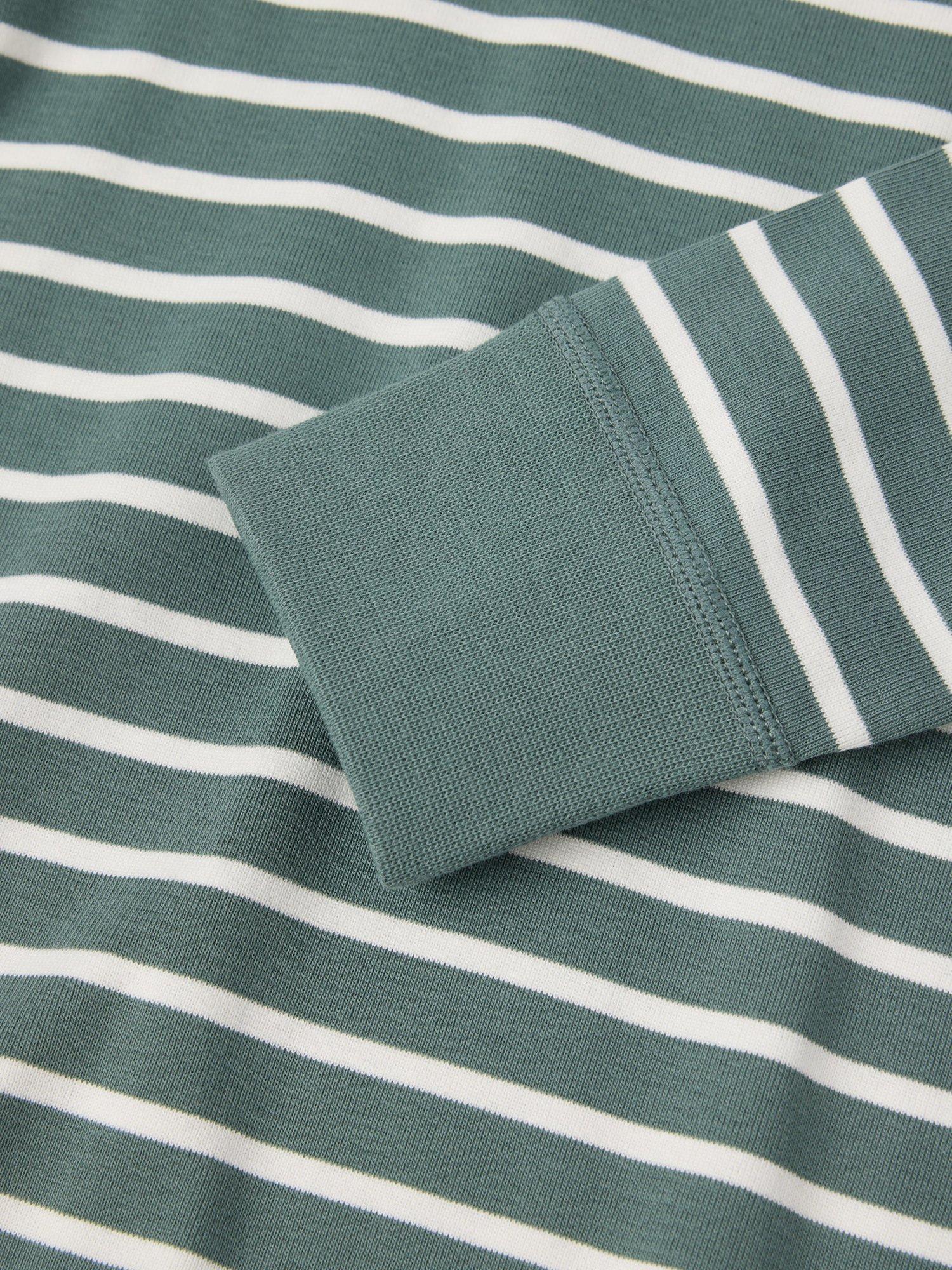 Product image 3 of 4, which shows Polarn O. Pyret Cotton Regular Fit Long Sleeve T-Shirt, Green, 3-4 years