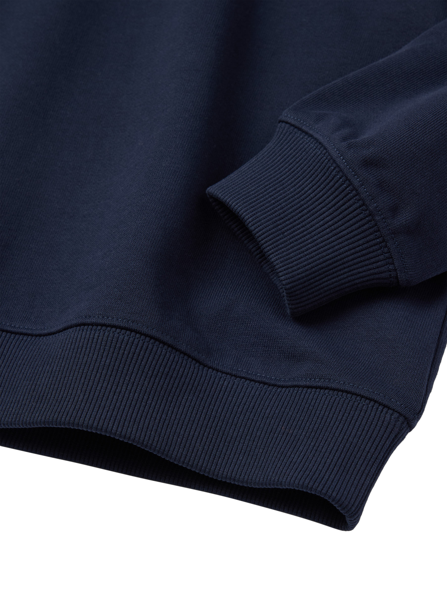 Product image 3 of 5, which shows Polarn O. Pyret Kids' Cotton Sweatshirt, Blue, 3-4 years