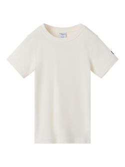 Polarn O. Pyret Kids' Cotton Regular Fit Short Sleeve T-Shirt, White - view 2, White