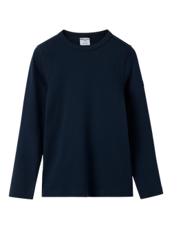 Polarn O. Pyret Baby Cotton Regular Fit Long Sleeve T-Shirt, Blue, Blue