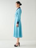 L.K.Bennett Henri Rope Jacquard Shirt Dress, Multi/Blue