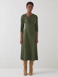 L.K.Bennett Suzy Jersey Dress, Dark Khaki