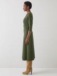 L.K.Bennett Suzy Jersey Dress, Dark Khaki