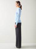 L.K.Bennett Dora Merino Wool Rich Jumper, Light Blue