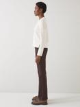 L.K.Bennett Buttercup Pearl Wool Blend Jumper, Ivory