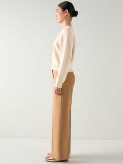 L.K.Bennett Sandy Stitch Detail Jumper, Ivory - view 2, Ivory