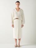 L.K.Bennett Polly V-Neck Jumper, Cream
