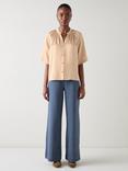 L.K.Bennett Amber Button Down Short Sleeve Blouse