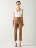 L.K.Bennett Amber Check Trousers, Brown