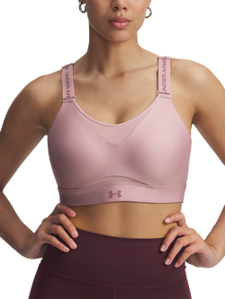 Under Armour Infinity High 2.0 Sports Bra, Pink / Maroon Mist, Pink / Maroon Mist