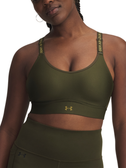Under Armour Infinity Mid 2.0 Padded Sports Bra, Expedition Green