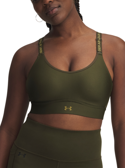 Under Armour Infinity Mid 2.0 Padded Sports Bra, Expedition Green