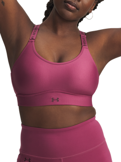 Under Armour Infinity Mid 2.0 Padded Sports Bra, Dusk / Dark Maroon