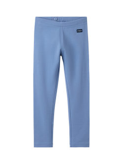 Polarn O. Pyret Kids' Plain Leggings, Blue, Blue