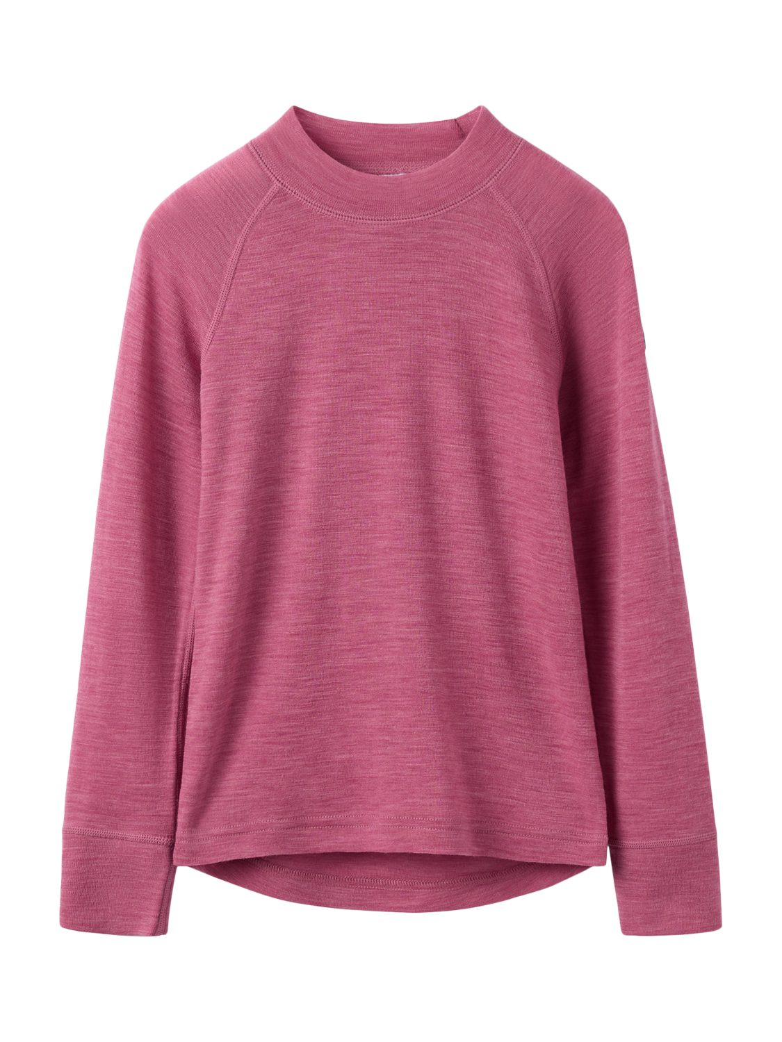 Product image 1 of 5, which shows Angel & Rocket Kids' Wool Long Sleeved Top, Pink, 4-6 years