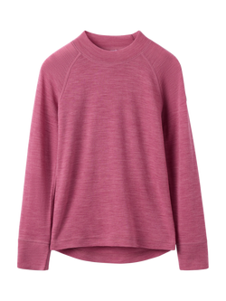 Angel & Rocket Kids' Wool Long Sleeved Top, Pink, Pink
