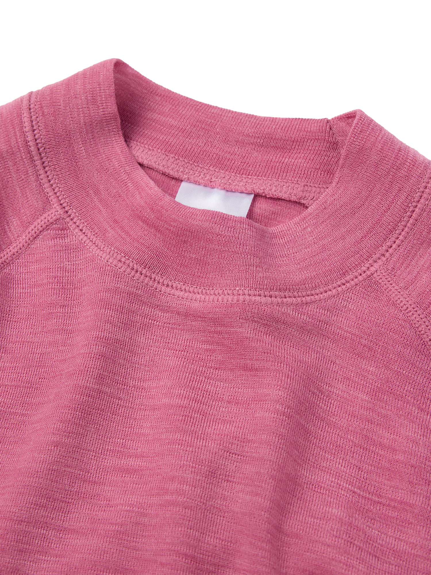 Product image 3 of 5, which shows Angel & Rocket Kids' Wool Long Sleeved Top, Pink, 4-6 years