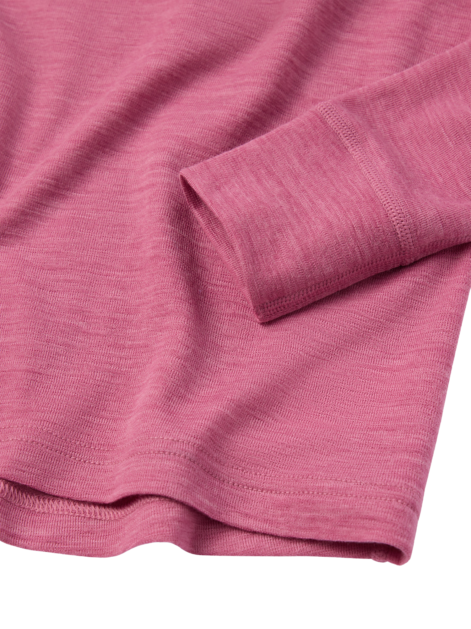 Product image 4 of 5, which shows Angel & Rocket Kids' Wool Long Sleeved Top, Pink, 4-6 years