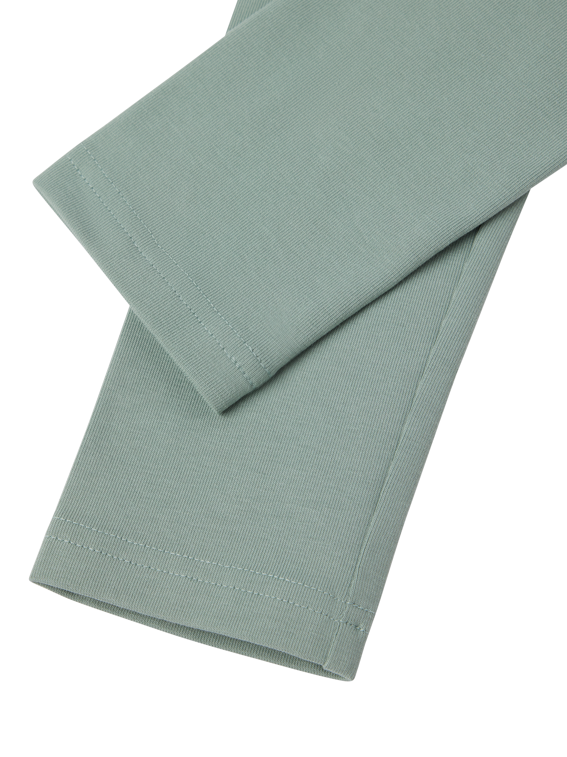 Product image 3 of 4, which shows Polarn O. Pyret Kids' Plain Leggings, Green, 3-4 years