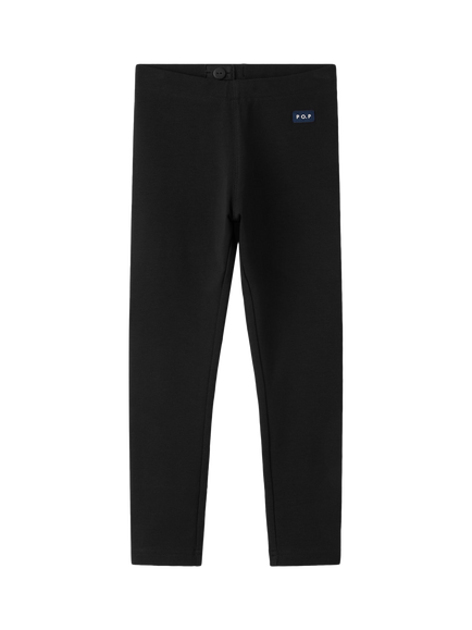 Polarn O. Pyret Kids' Plain Leggings, Black, Black