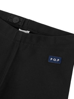 Polarn O. Pyret Kids' Plain Leggings, Black - view 2, Black
