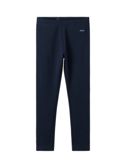 Polarn O. Pyret Kids' Classic Leggings, Blue - view 2, Blue