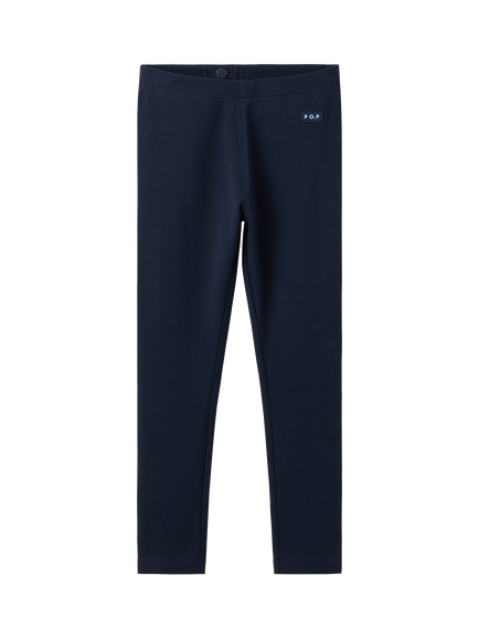 Polarn O. Pyret Kids' Classic Leggings, Blue - view 2, Blue