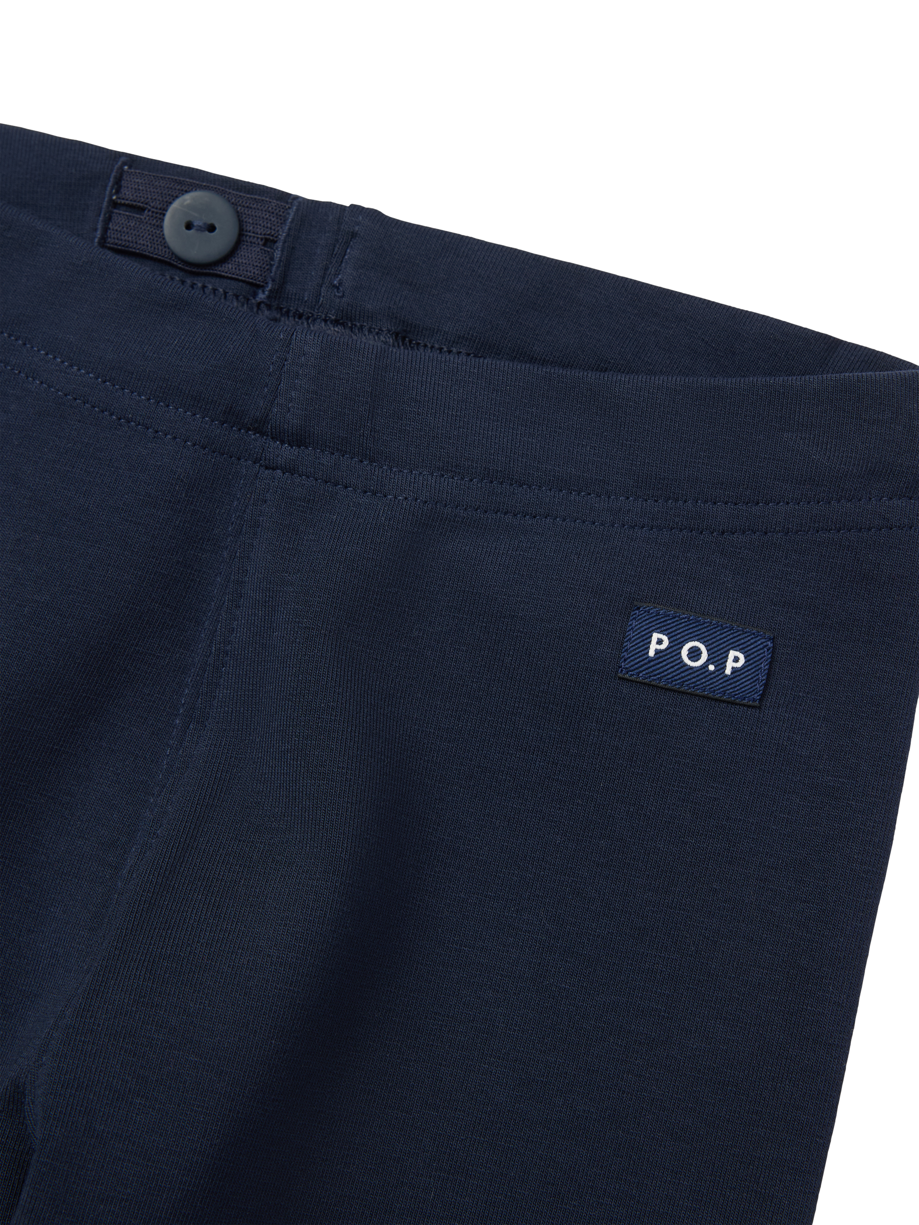 Product image 3 of 4, which shows Polarn O. Pyret Kids' Classic Leggings, Blue, 3-4 years