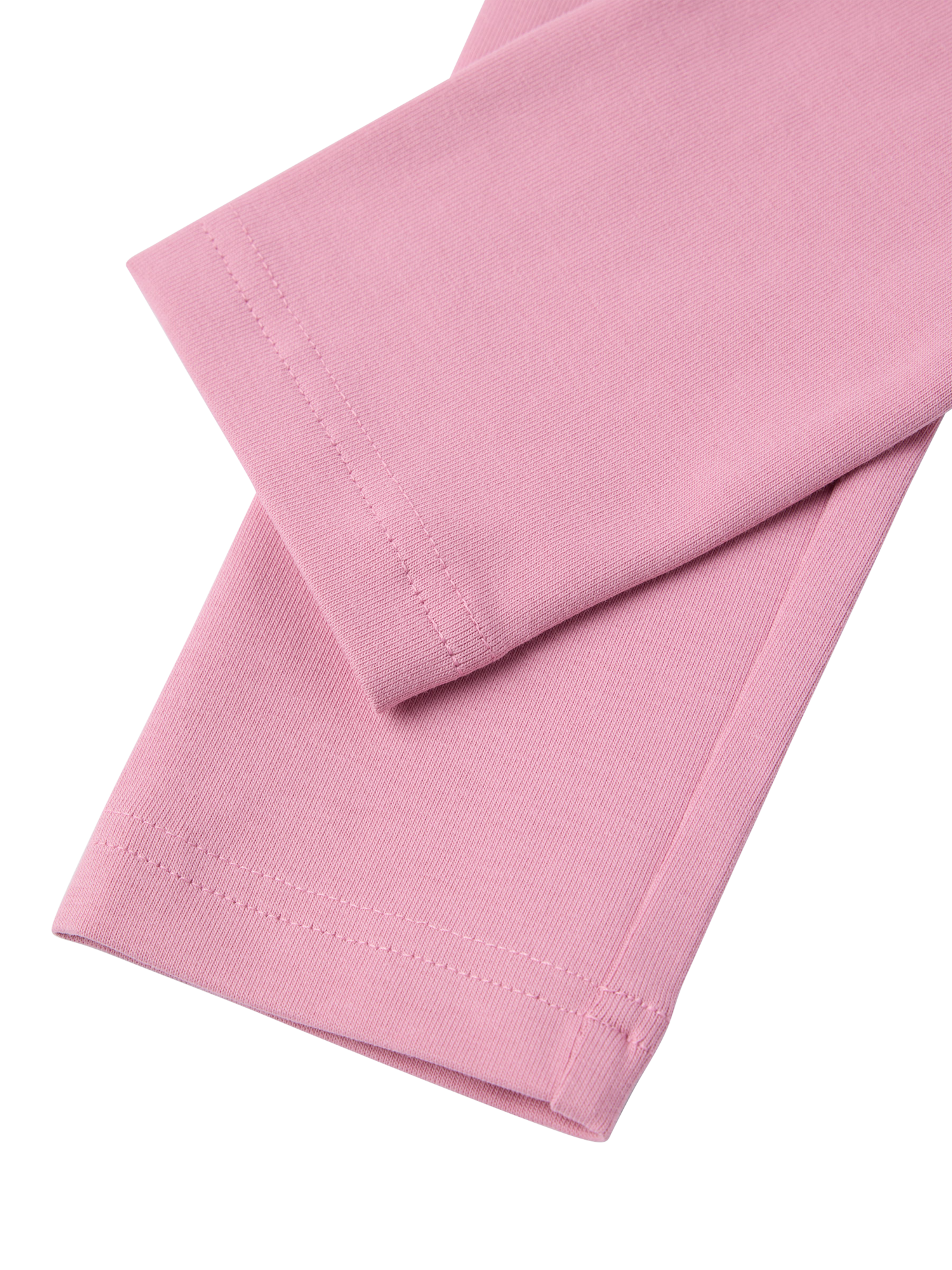 Product image 3 of 4, which shows Polarn O. Pyret Kids' Plain Leggings, Pink, 3-4 years