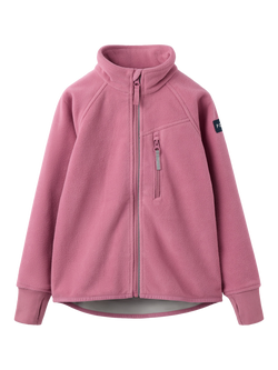 Polarn O. Pyret Kids' Windproof Fleece Jacket, Pink, Pink