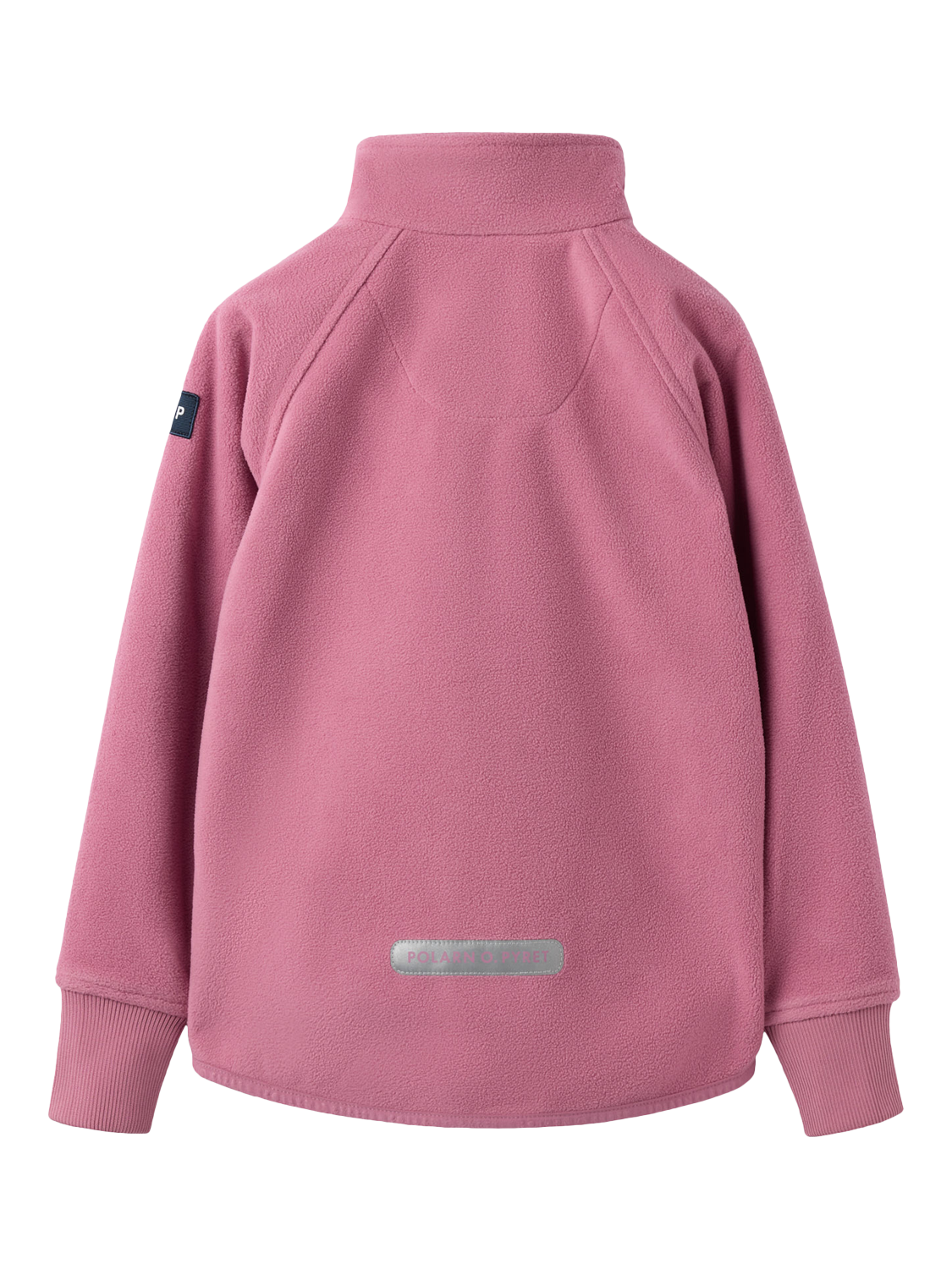Product image 5 of 6, which shows Polarn O. Pyret Kids' Windproof Fleece Jacket, Pink, 3-4 years
