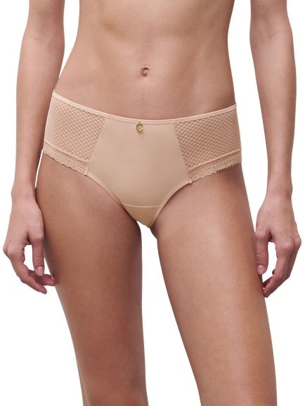 Chantelle Romance Shorty Knickers, Golden Beige