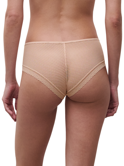 Chantelle Romance Shorty Knickers - view 2, Golden Beige