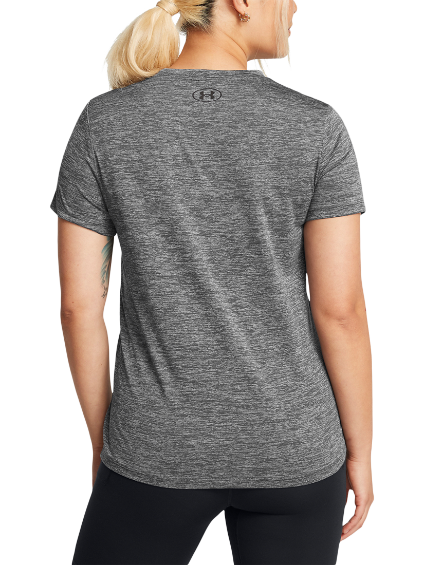 Product image 2 of 4, which shows Under Armour Tech Short Sleeve Sports Top, Castlerock / Black, XS