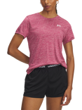 Under Armour Tech Twist Short Sleeve Sports Top, Dusk / White