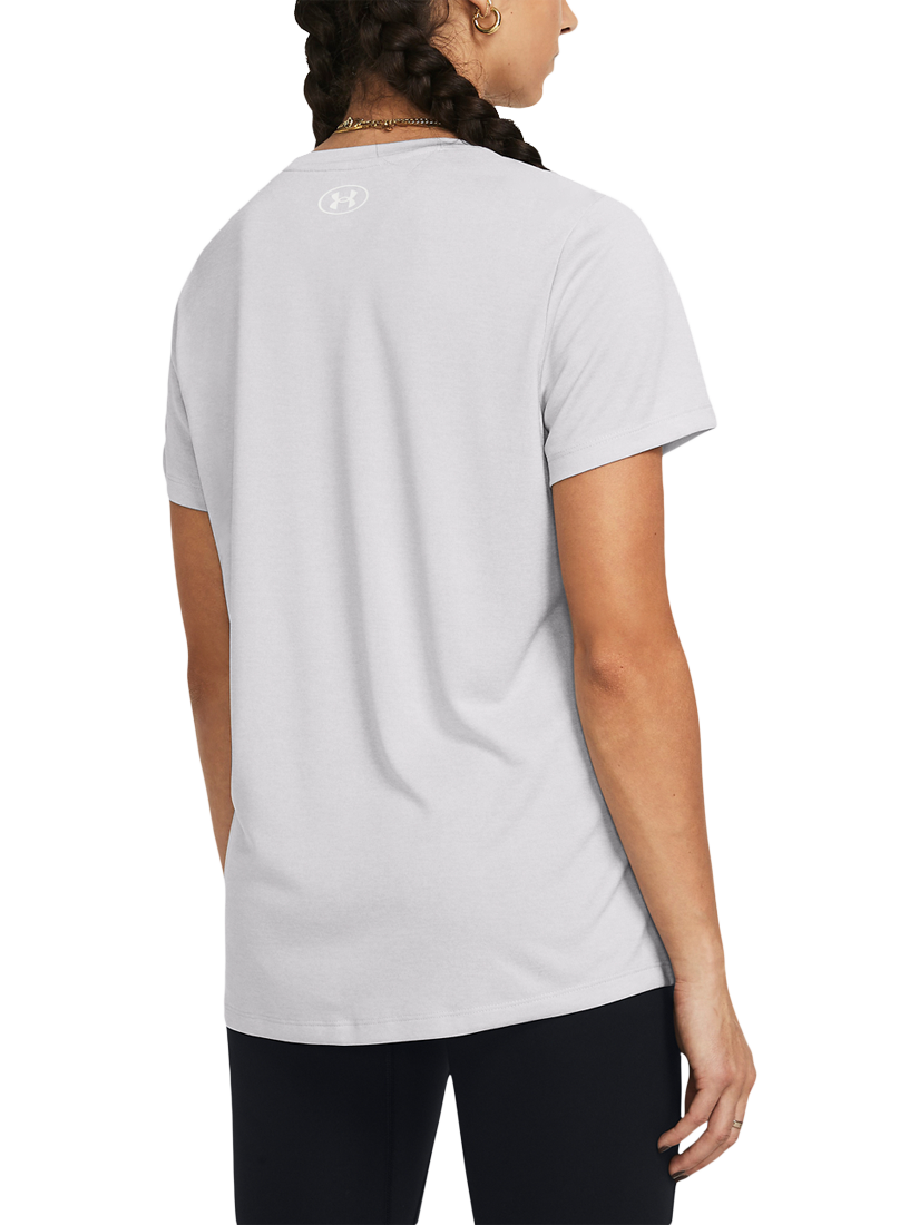 Product image 2 of 4, which shows Under Armour Tech Short Sleeve Sports Top, Halo Gray /White, XS