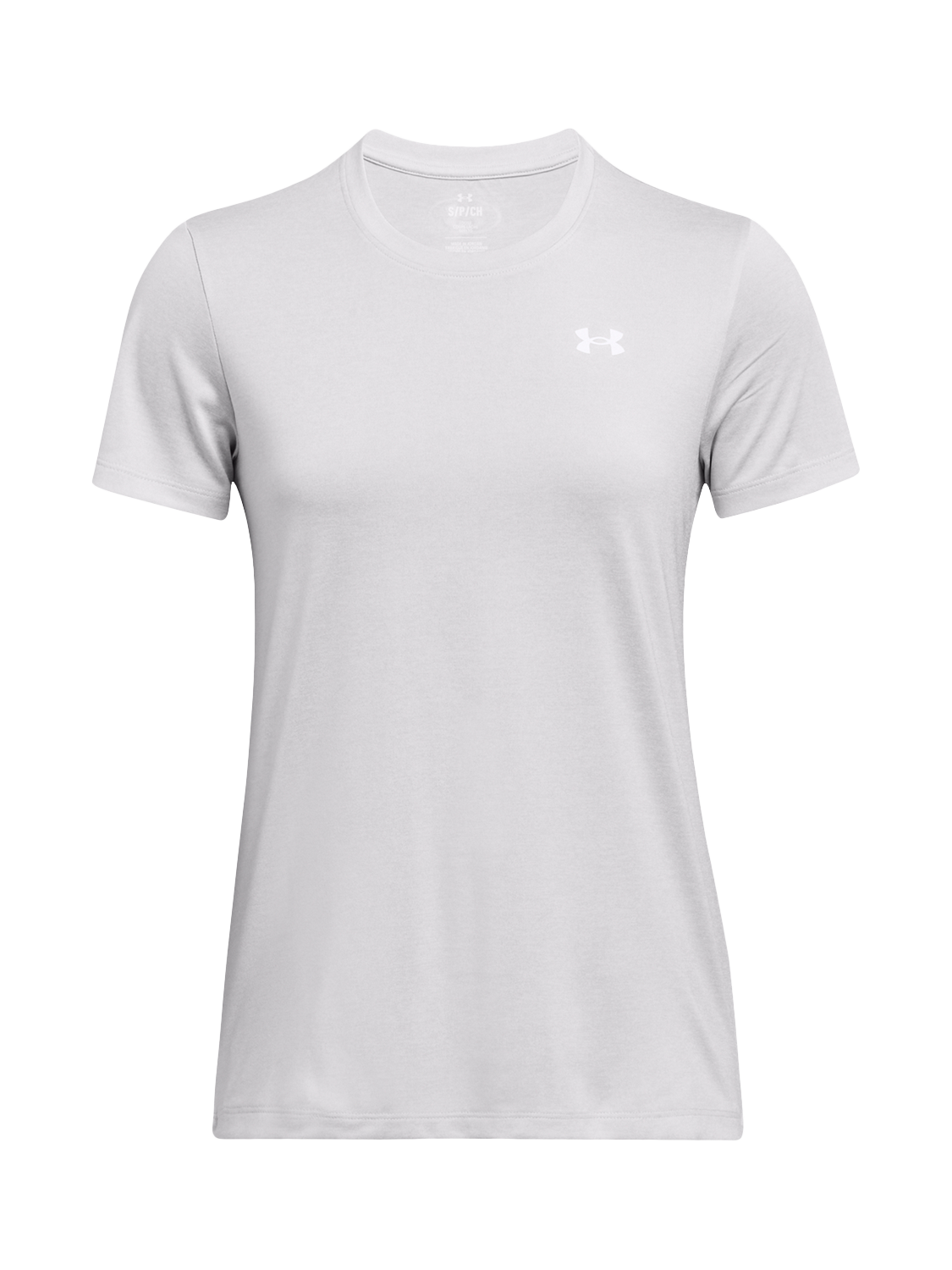 Product image 4 of 4, which shows Under Armour Tech Short Sleeve Sports Top, Halo Gray /White, XS